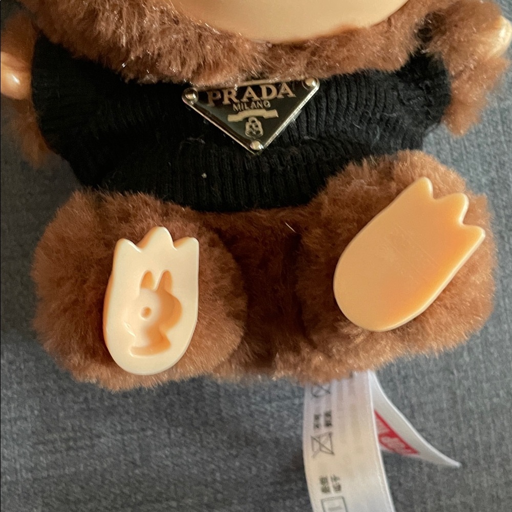 Brown Plush Bunny Keychain - Picture 4 of 5